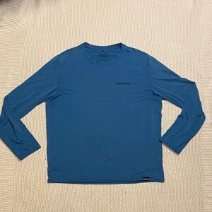Patagonia Men's Teal Long Sleeve Capilene Cool Daily Shirt